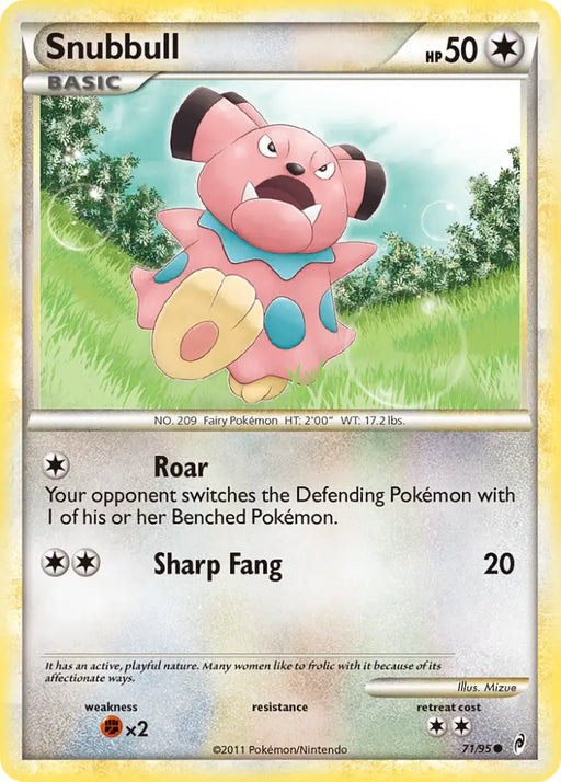 Snubbull (71/95) [HeartGold & SoulSilver: Call of Legends] - Pokemon Single