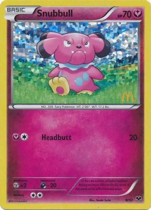 Snubbull (8/12) [McDonald’s Promos: 2014 Collection] - Pokemon Single