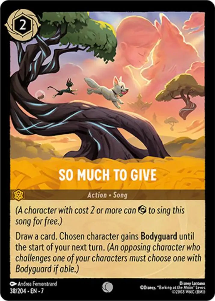 So Much to Give (38/204) [Archazia’s Island] - Lorcana Single