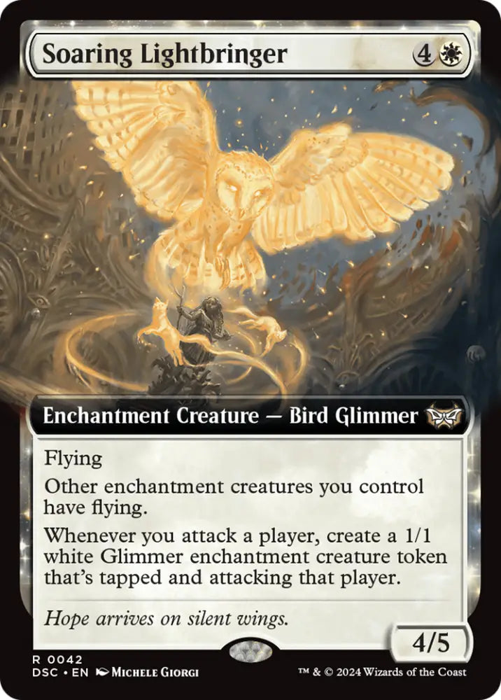 Soaring Lightbringer (Extended Art) [Duskmourn: House of Horror Commander] - MTG Single