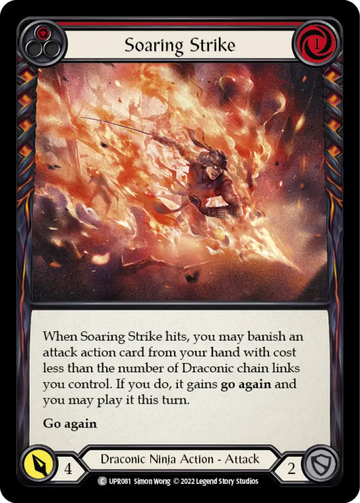 Soaring Strike (Red) [Uprising] Rainbow Foil - Flesh And Blood Single