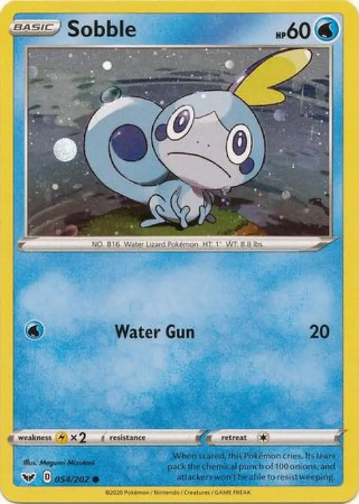 Sobble (054/202) (Cosmos Holo) [Sword & Shield: Base Set] - Pokemon Single