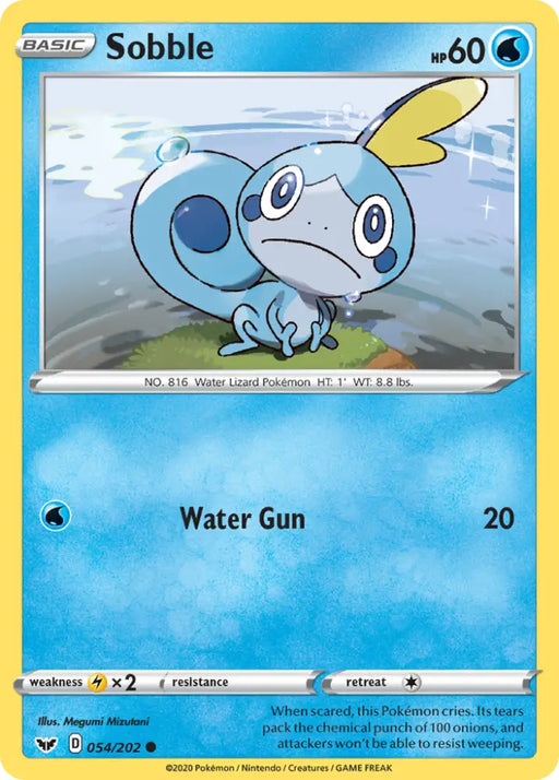 Sobble (054/202) [Sword & Shield: Base Set] - Pokemon Single