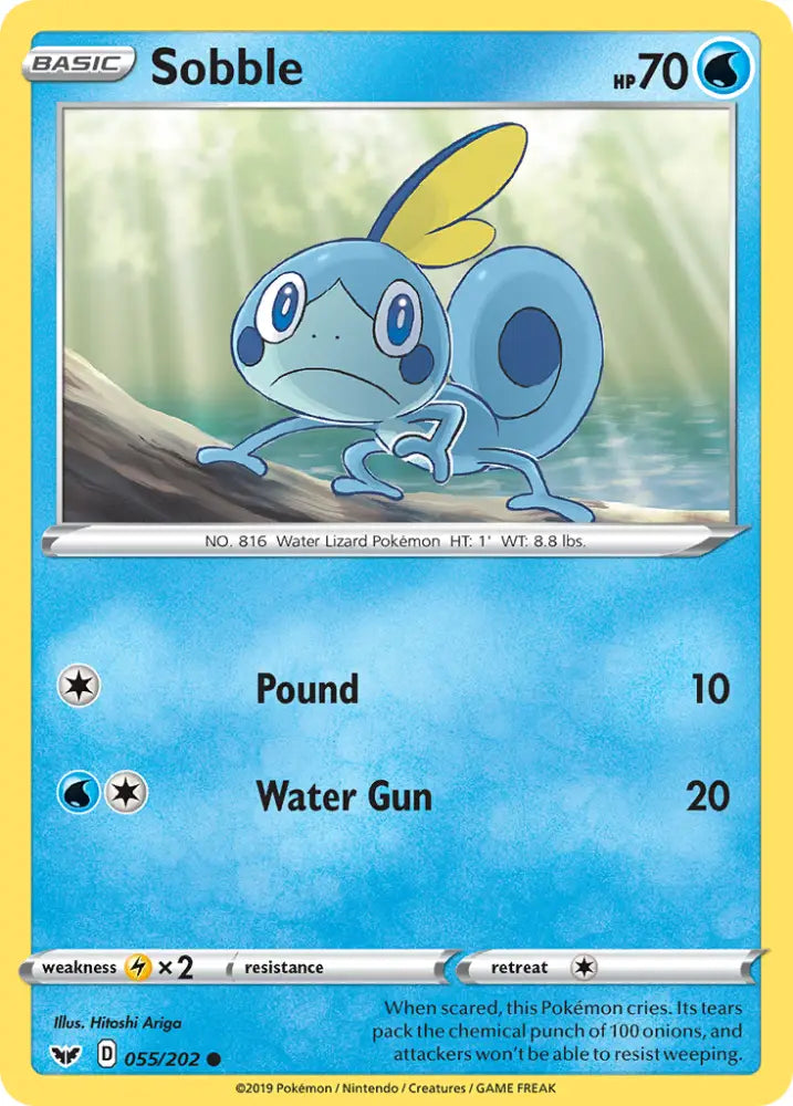 Sobble (055/202) [Sword & Shield: Base Set] - Pokemon Single