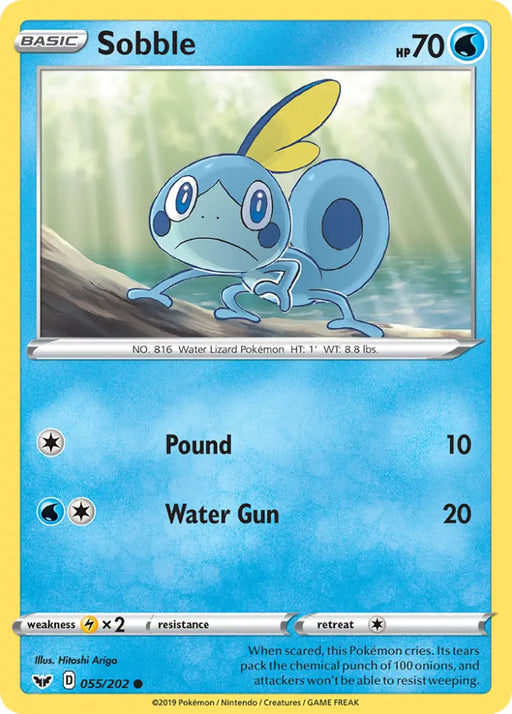 Sobble (055/202) [Sword & Shield: Base Set] - Pokemon Single