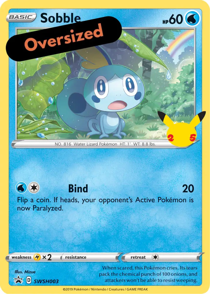 Sobble (SWSH003) (Jumbo Card) [First Partner Pack] - Pokemon Single
