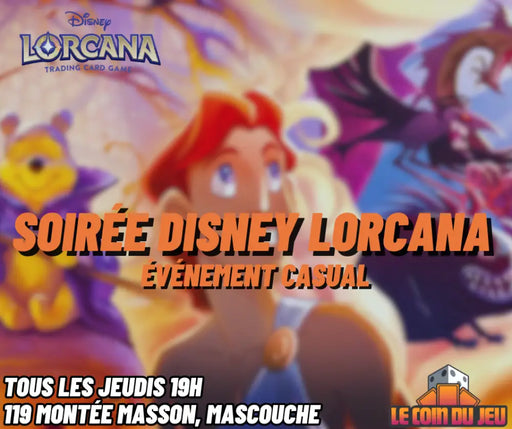 Soirée Lorcana Jeudi 19h (Mascouche) - Billet