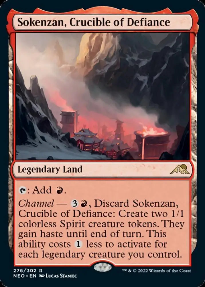 Sokenzan Crucible of Defiance [Kamigawa: Neon Dynasty] - MTG Single