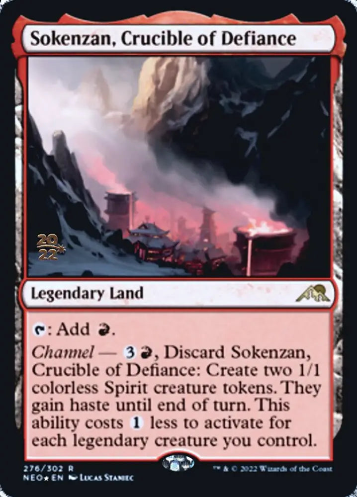 Sokenzan Crucible of Defiance [Kamigawa: Neon Dynasty Prerelease Promos] - MTG Single