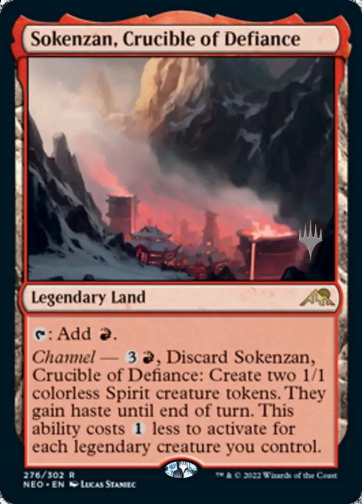Sokenzan Crucible of Defiance (Promo Pack) [Kamigawa: Neon Dynasty Promos] - MTG Single