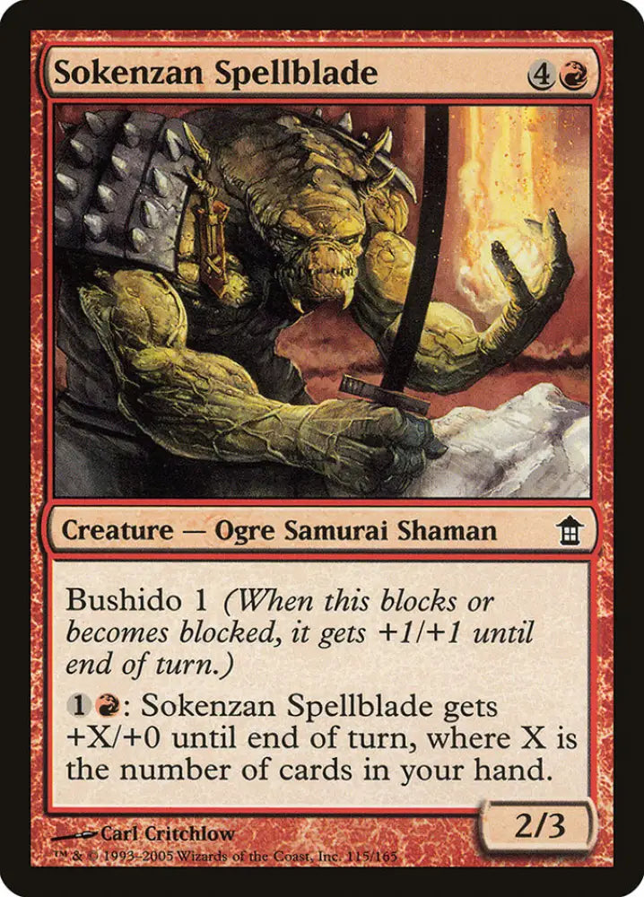 Sokenzan Spellblade [Saviors of Kamigawa] - MTG Single