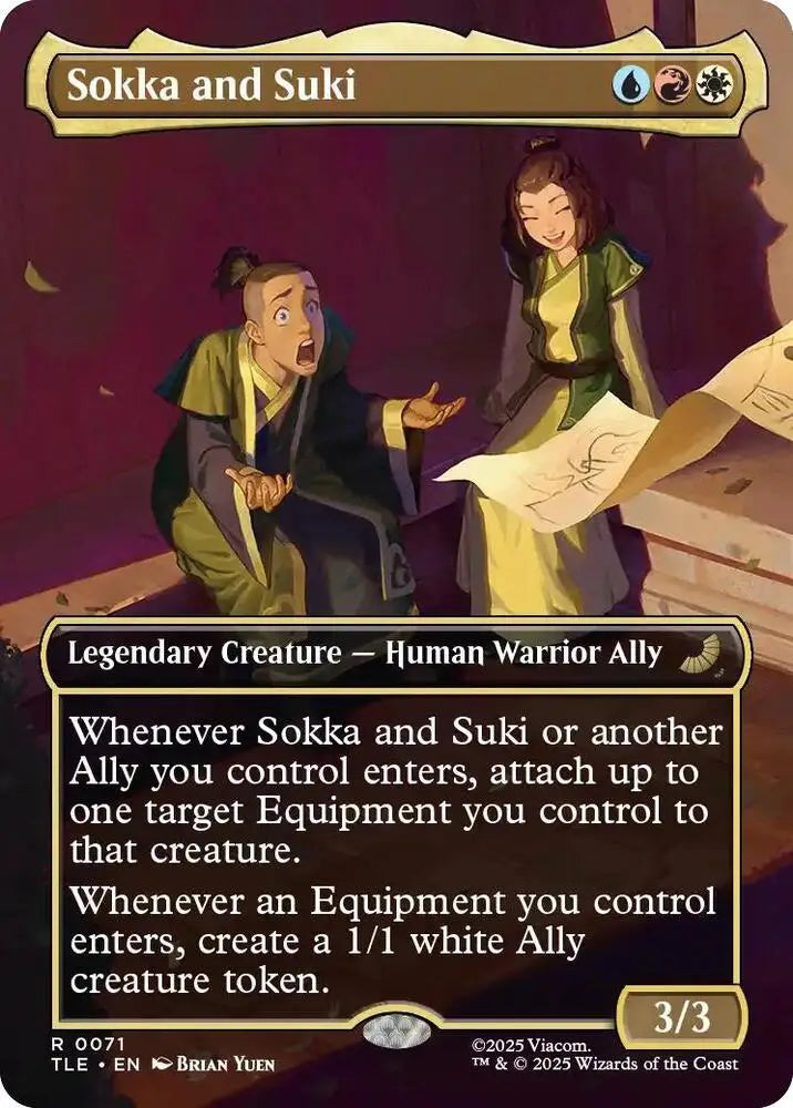 Sokka and Suki (Borderless) (71) [Avatar: The Last Airbender: Eternal-Legal]