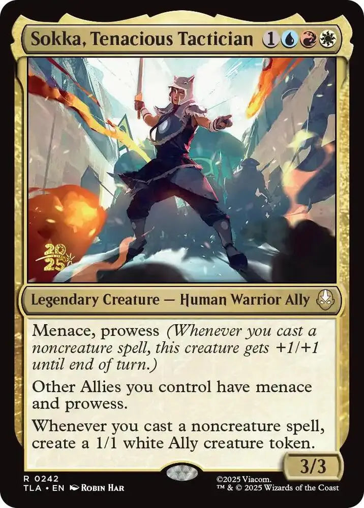 Sokka, Tenacious Tactician (242) [Prerelease Cards]