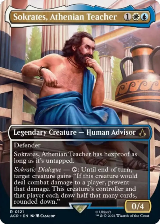Sokrates Athenian Teacher (Borderless) [Assassin’s Creed] - MTG Single