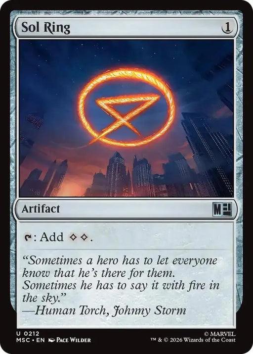 Sol Ring (0212) (Surge Foil) [Marvel Super Heroes Commander]