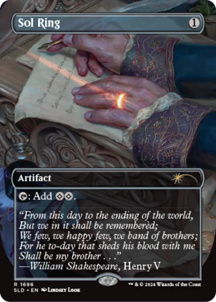 Sol Ring (1696) [Secret Lair: Sheldon’s Spellbook] - MTG Single