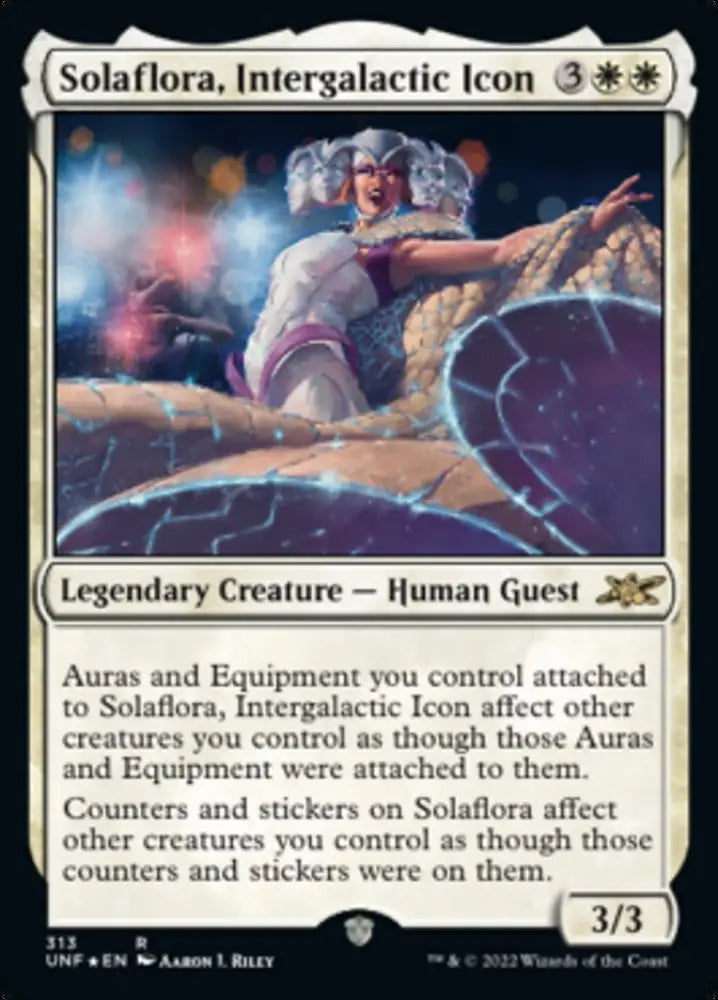 Solaflora Intergalactic Icon (Galaxy Foil) [Unfinity] - MTG Single