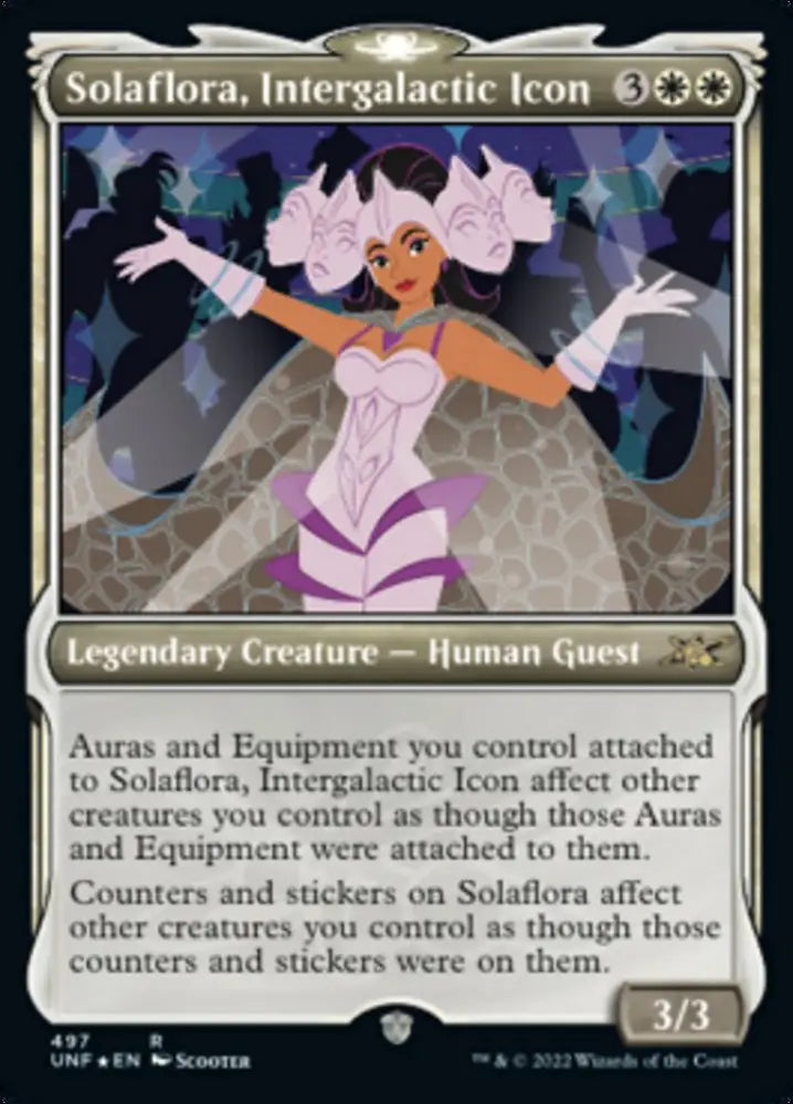 Solaflora Intergalactic Icon (Showcase) (Galaxy Foil) [Unfinity] - MTG Single