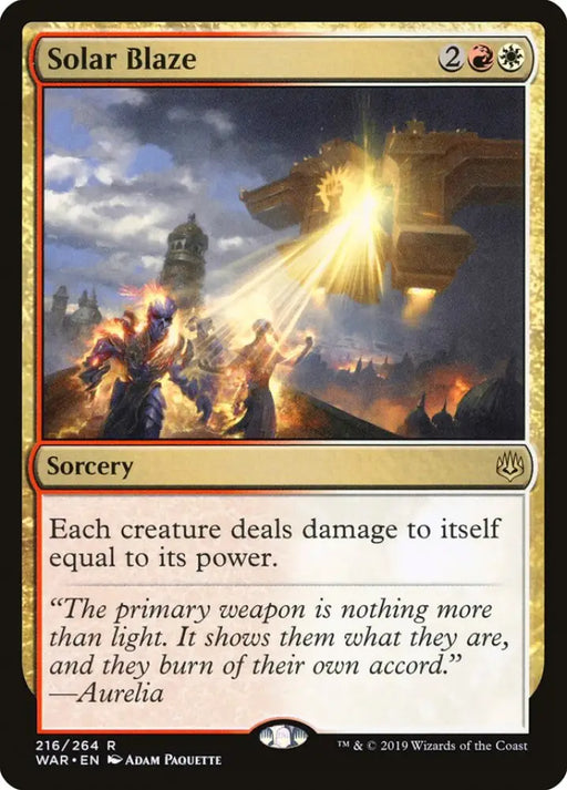 Solar Blaze [War of the Spark] - MTG Single