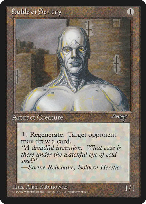Soldevi Sentry (Tower Background) [Alliances] - MTG Single