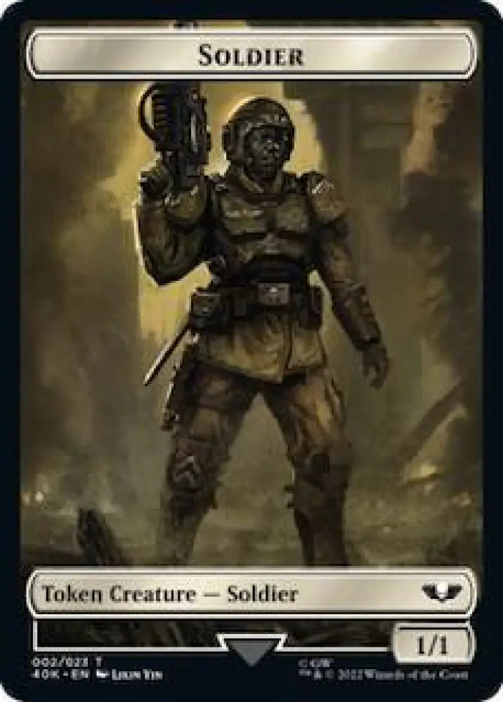 Soldier (002) // Zephyrim Double-Sided Token (2 // 7) [Warhammer 40,000 Commander]