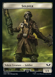 Soldier (004) // Arco-Flagellant Double-Sided Token [Warhammer 40,000 Tokens] - MTG Single
