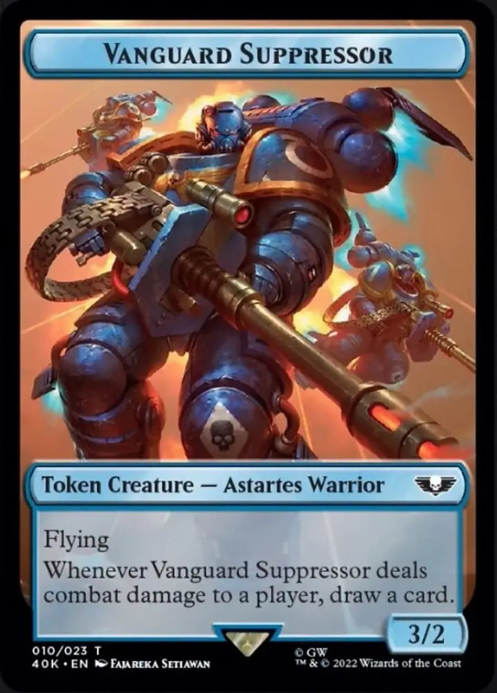 Soldier (004) // Vanguard Suppressor Double-Sided Token [Warhammer 40,000 Tokens] - MTG Single
