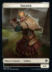 Soldier // Badger Double-Sided Token [Dominaria United Tokens] - MTG Single