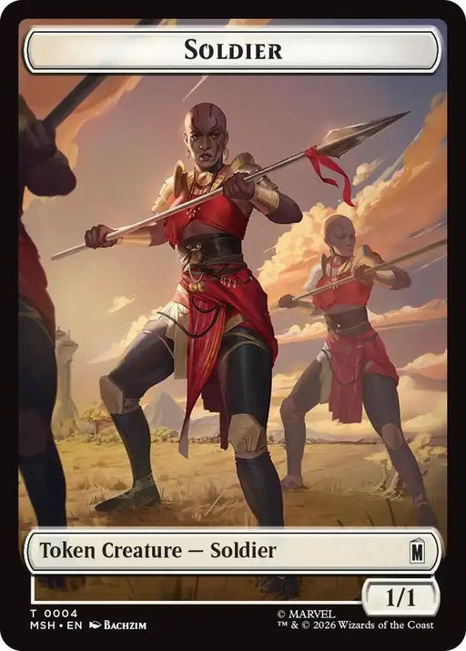 Soldier // Clue Double-Sided Token (004/017) [Marvel Super Heroes]