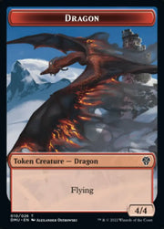 Soldier // Dragon Double-Sided Token [Dominaria United Tokens] - MTG Single