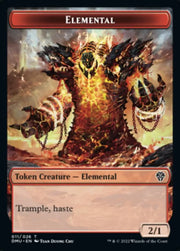 Soldier // Elemental Double-Sided Token [Dominaria United Tokens] - MTG Single