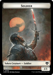 Soldier // Emblem - Ob Nixilis of the Black Oath Double-Sided Token [Commander Masters Tokens] - MTG Single