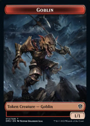 Soldier // Goblin Double-Sided Token [Dominaria United Tokens] - MTG Single