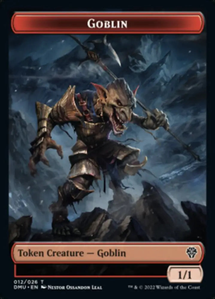 Soldier // Goblin Double-Sided Token [Dominaria United Tokens] - MTG Single