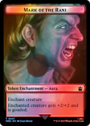 Soldier // Mark of the Rani Double-Sided Token (Surge Foil) [Doctor Who Tokens] - MTG Single