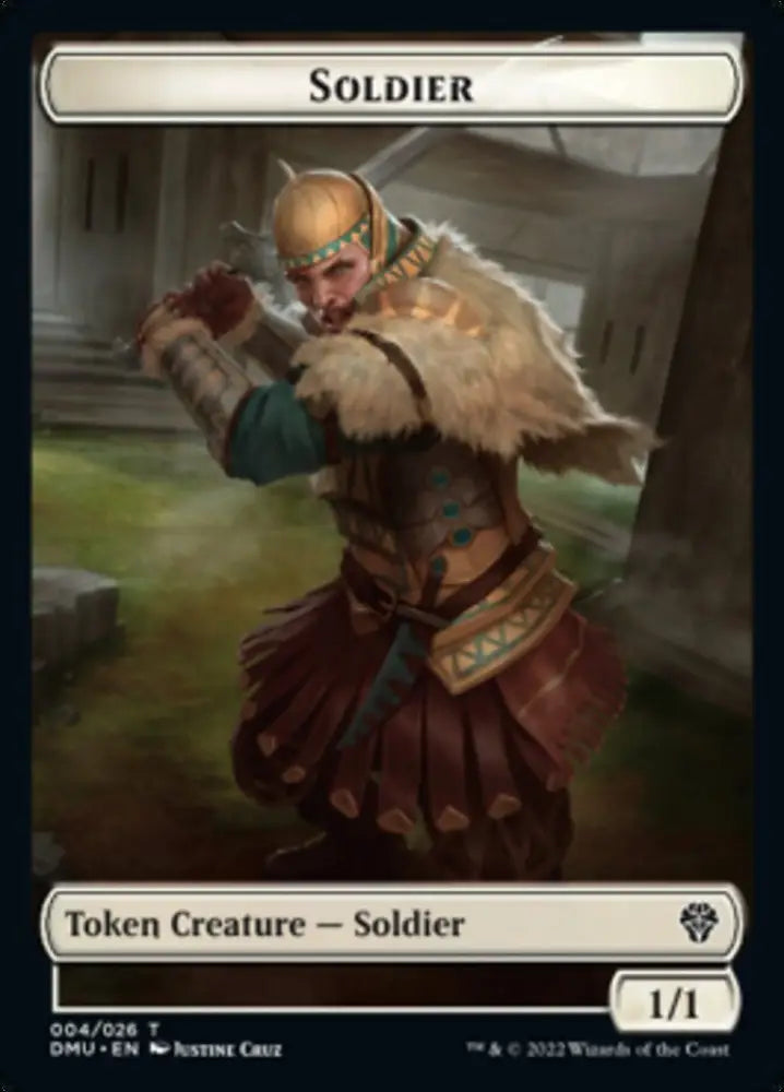 Soldier // Ornithopter Double-Sided Token [Dominaria United Tokens] - MTG Single