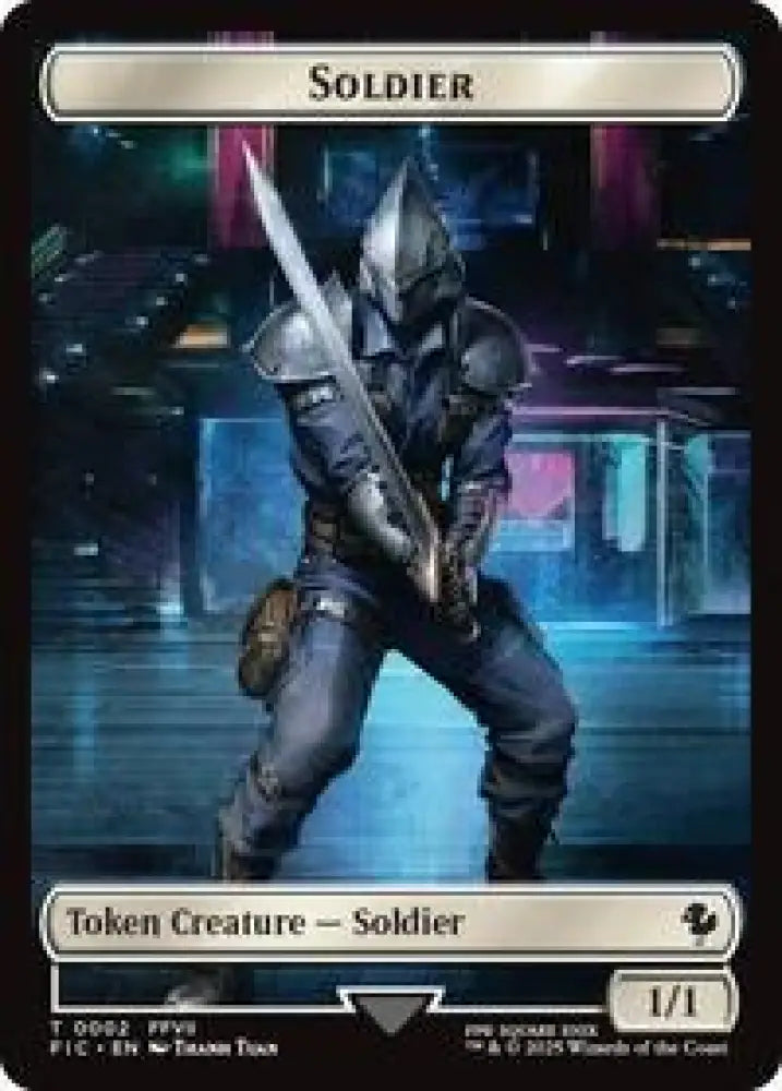 Soldier // Rebel Double-Sided Token (2 // 7) [Final Fantasy Commander]