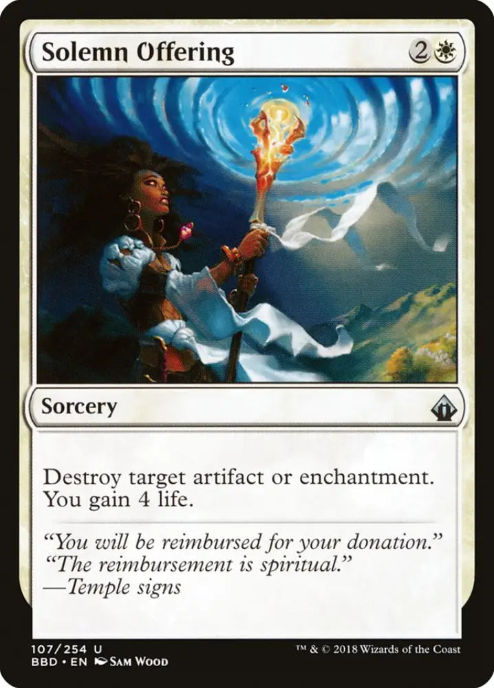 Solemn Offering [Battlebond] - MTG Single