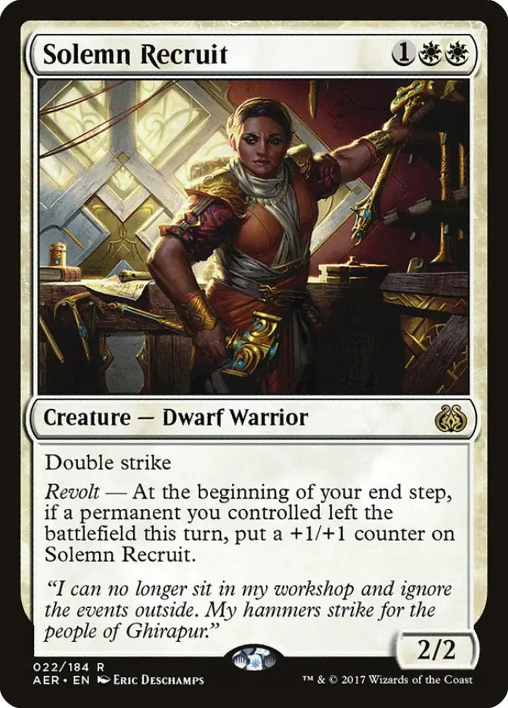 Solemn Recruit [Aether Revolt] - MTG Single