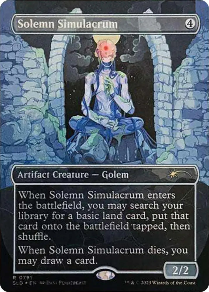 Solemn Simulacrum (0791) (Borderless) [Secret Lair Drop Series] - MTG Single