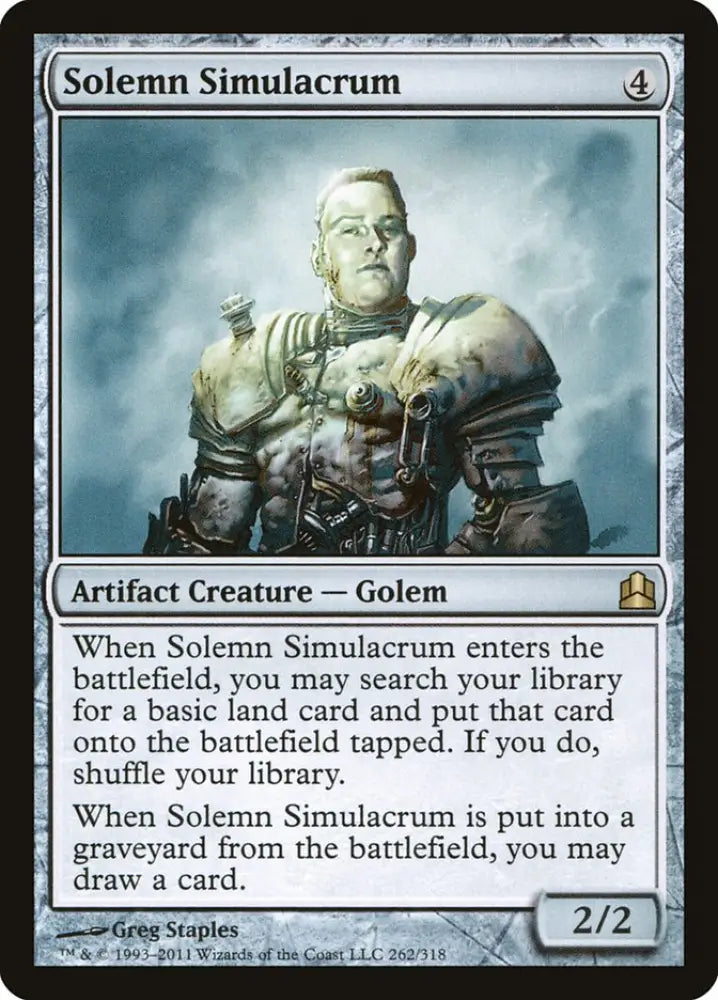 Solemn Simulacrum [Commander 2011] - MTG Single