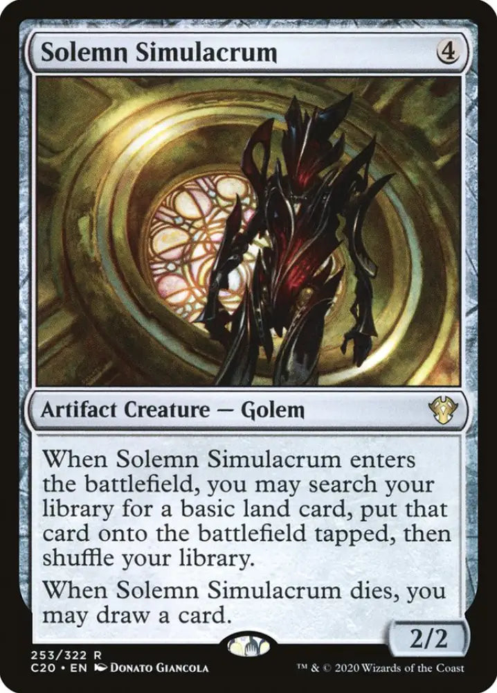 Solemn Simulacrum [Commander 2020] - MTG Single