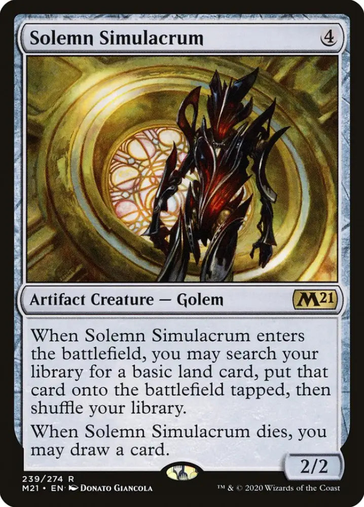 Solemn Simulacrum [Core Set 2021] - MTG Single
