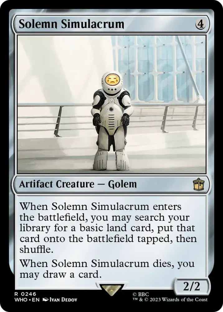 Solemn Simulacrum [Doctor Who] - MTG Single