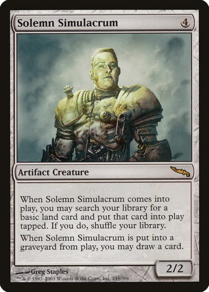 Solemn Simulacrum [Mirrodin] - MTG Single
