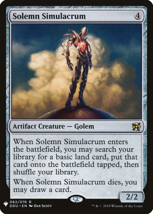 Solemn Simulacrum [Mystery Booster] - MTG Single