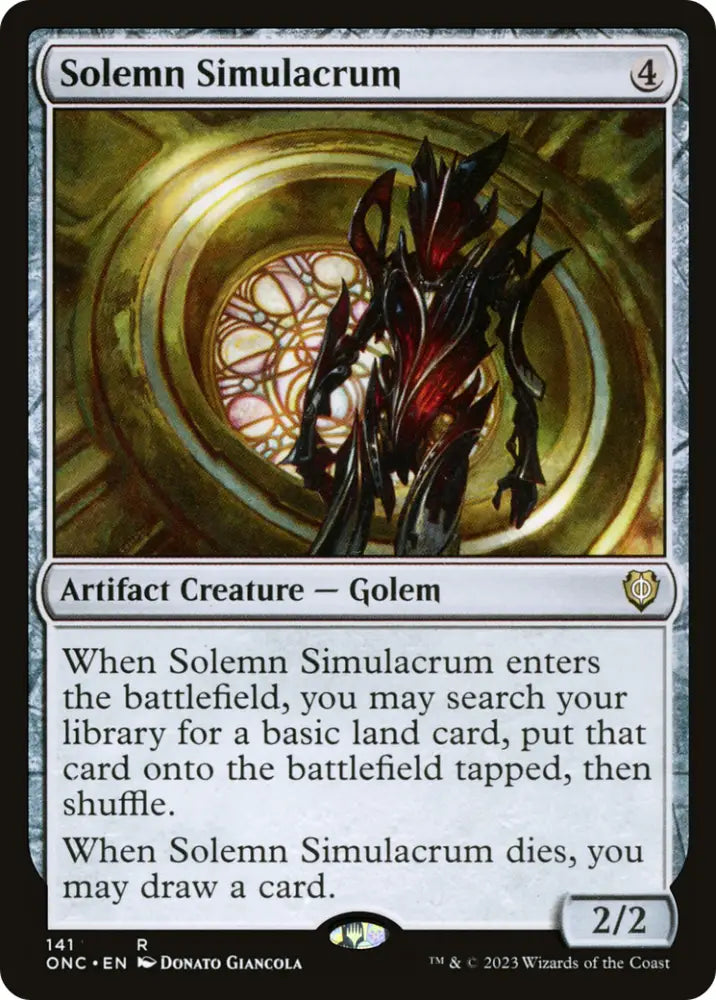 Solemn Simulacrum [Phyrexia: All Will Be One Commander] - MTG Single