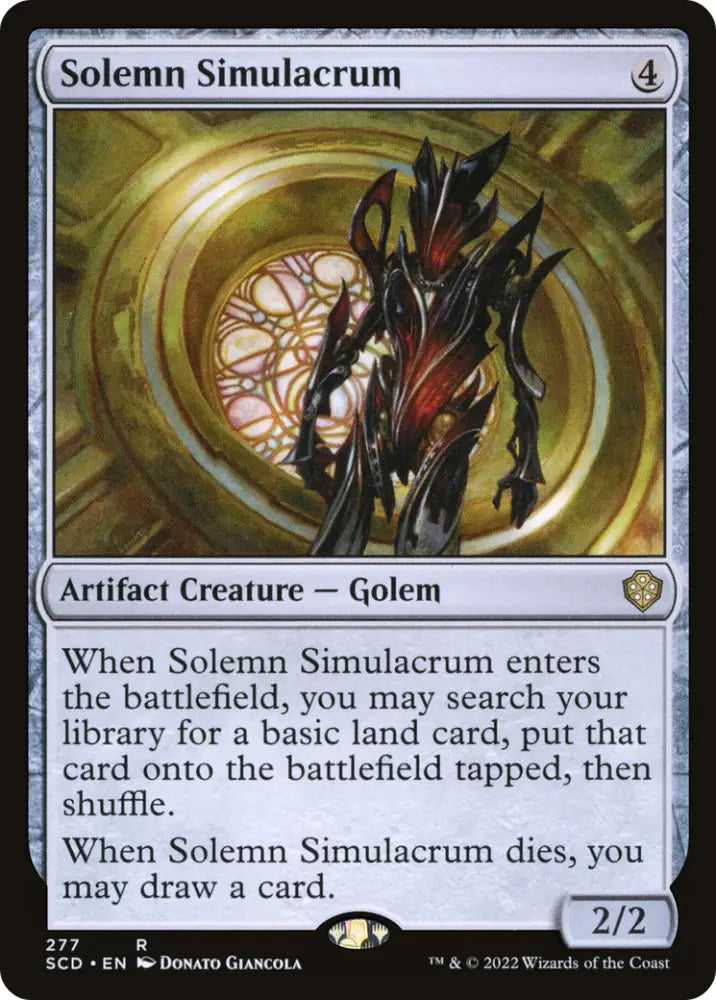 Solemn Simulacrum [Starter Commander Decks] - MTG Single
