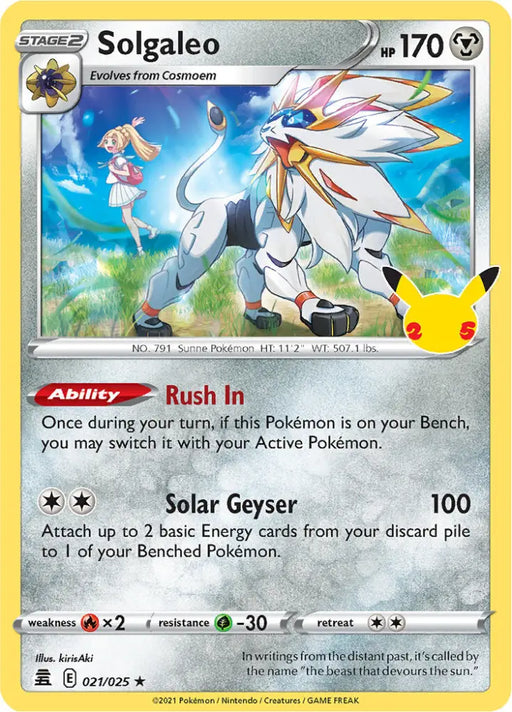Solgaleo (021/025) [Celebrations: 25th Anniversary] - Pokemon Single