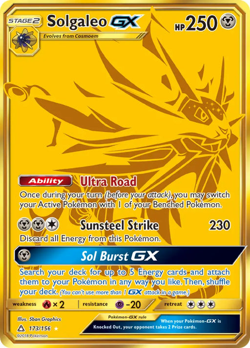 Solgaleo GX (173/156) [Sun & Moon: Ultra Prism] - Pokemon Single